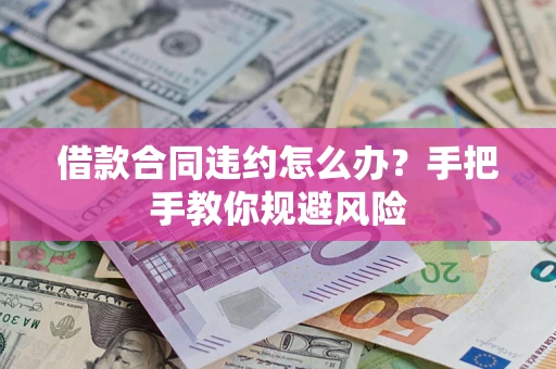 武汉借款合同违约怎么办？手把手教你规避风险