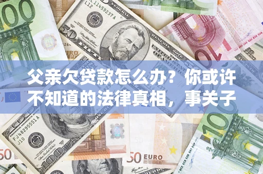 武汉父亲欠贷款怎么办？你或许不知道的法律真相，事关子女未来
