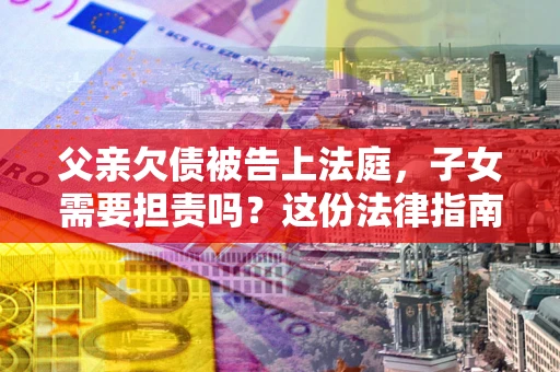 武汉父亲欠债被告上法庭，子女需要担责吗？这份法律指南必须看完